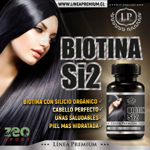 Biotina Con Silicio Orgánico, Cabello, Piel Y Uñas, 3 Meses